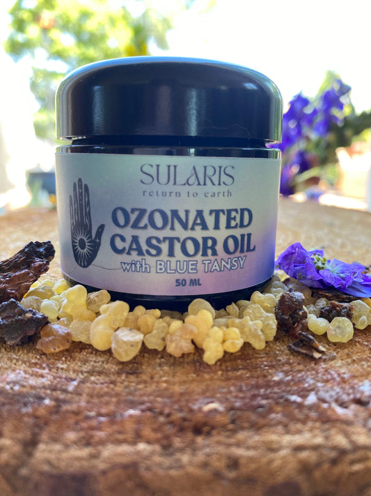Ozonated Castor Oil with Blue Tansy